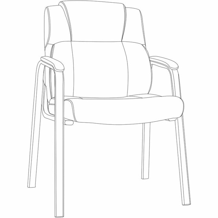 Image of Lorell 59436 Cushioned Low-Back Guest Chair