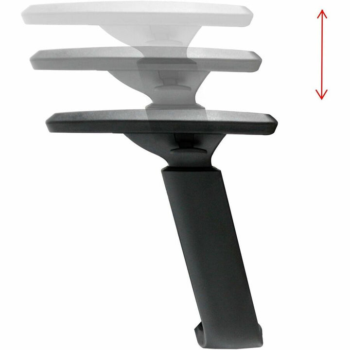 Image of Lorell High-Back Chair,w/Headrest,26.8"x29.5"x45.5''~49.2",BK