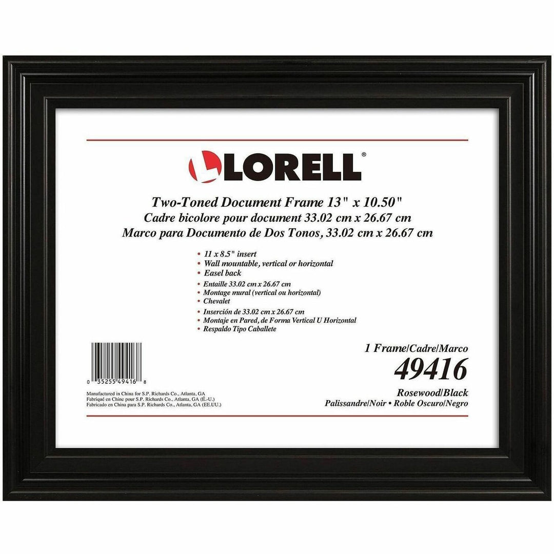 Image of Lorell Frame, Vertical/Horizontal, 13"Wx10-1/2"H, Rosewood