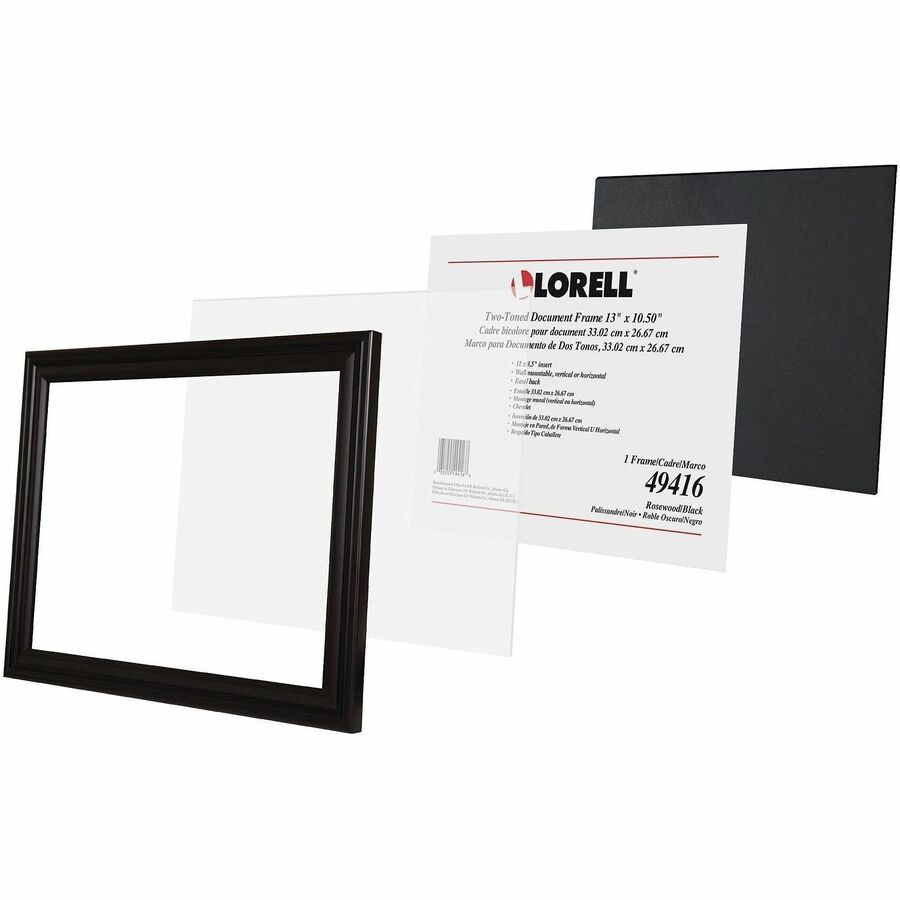 Image of Lorell Frame, Vertical/Horizontal, 13"Wx10-1/2"H, Rosewood