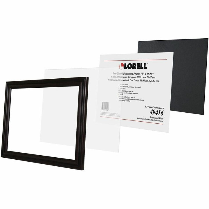 Image of Lorell Frame, Vertical/Horizontal, 13"Wx10-1/2"H, Rosewood