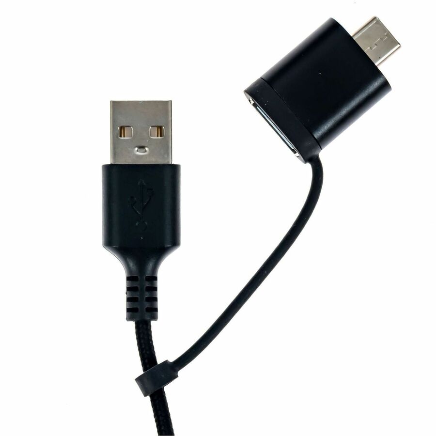 Image of Spracht HSUSB2 Headset, Stereo, USB, Wired, Over-the-head, On-ear, Binaural, Supra-aural, Noise Cancelling Microphone, Black, 1 Each