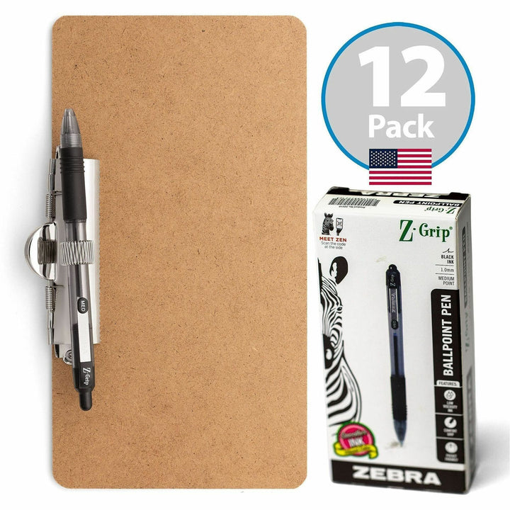 Image of Officemate 83158 Landscape Memo/Receipt-Sized Clipboards, Storage for Receipt, Wood, 12 / Carton