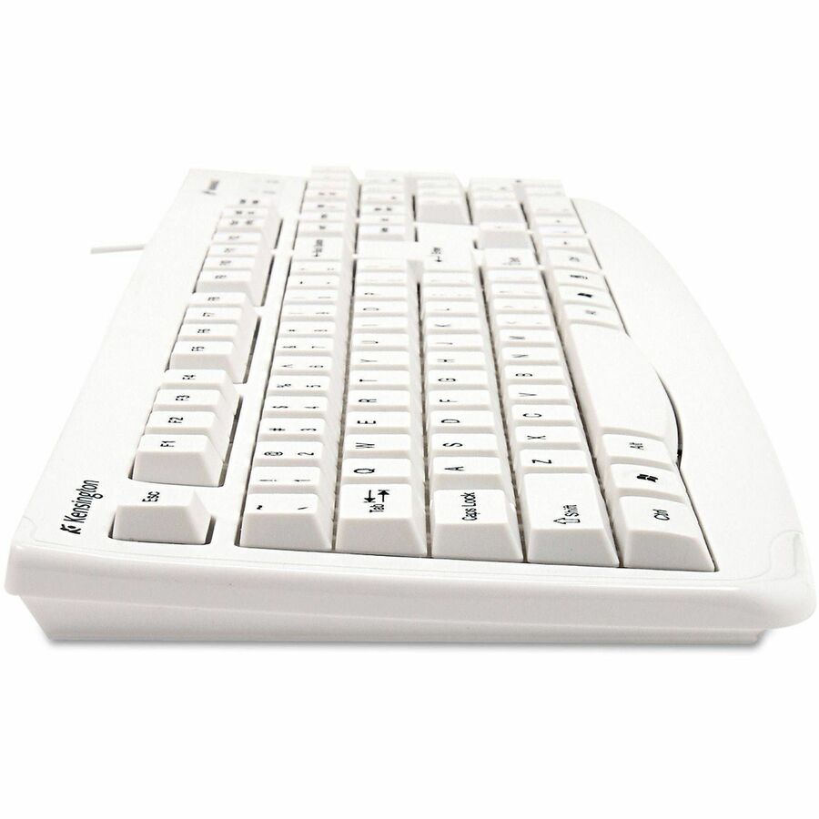 Image of Kensington® Pro Fit Usb Washable Keyboard, 104 Keys, White