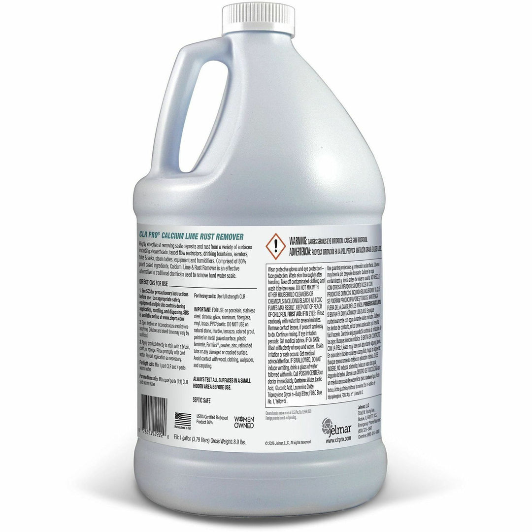 Image of CLR Pro FMCLR1284P Calcium, Lime and Rust Remover, For Multipurpose, Spray, 128 fl oz (4 quart), Phosphate-free, Green, 1 Bottle