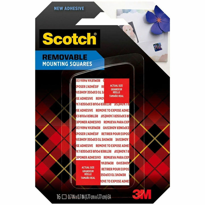 Image of Scotch 108AMSSQ16 Removable Double-Sided Mounting Squares