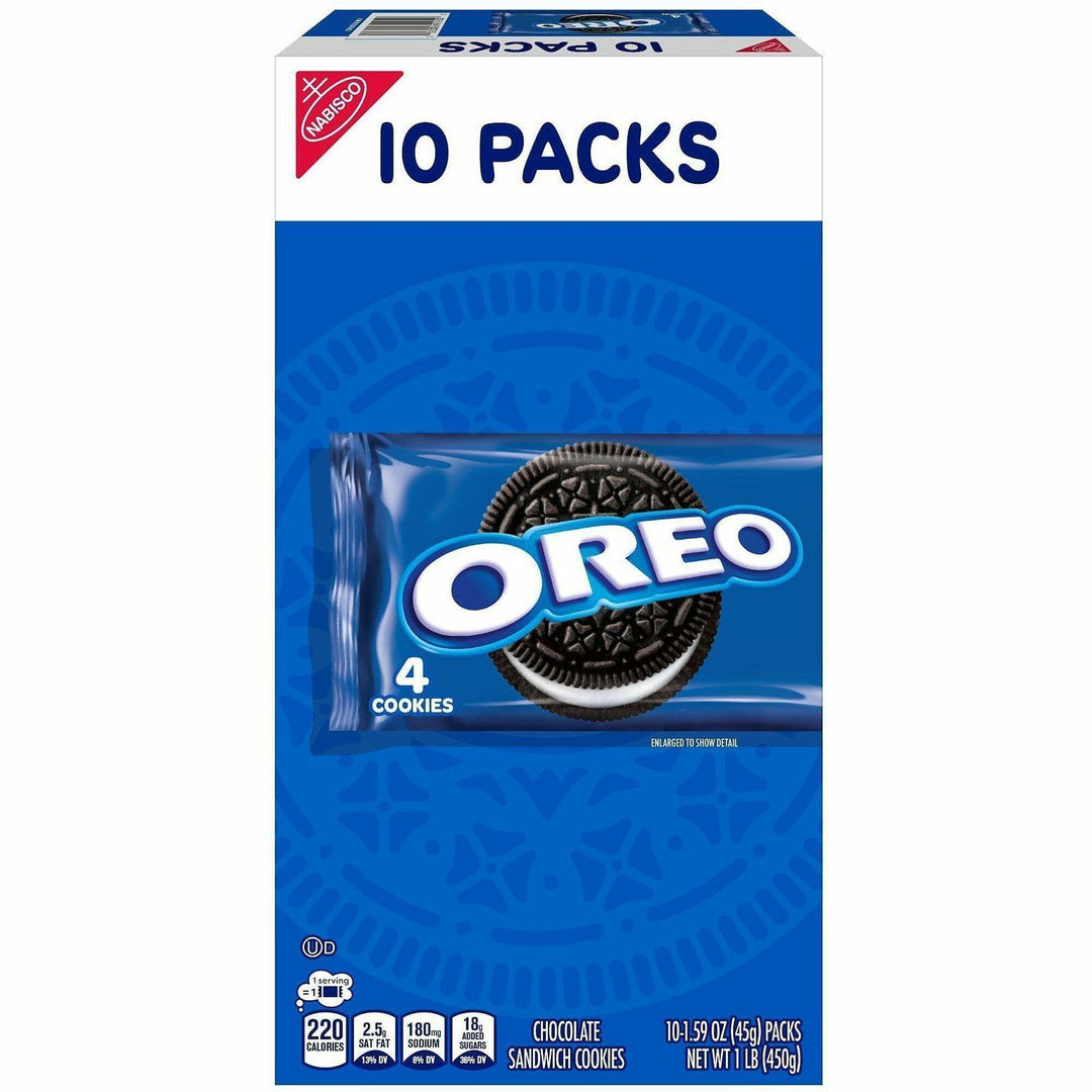 Image of Mondelez 07837 Cookie Packs, Assorted, 10 / Box