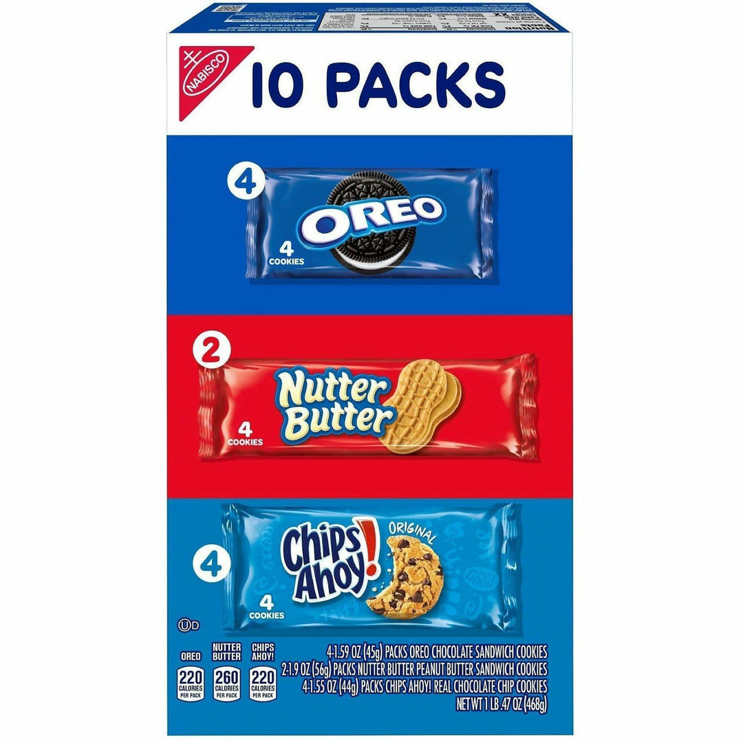 Image of Mondelez 07836 Cookie Packs, Assorted, 1 Box