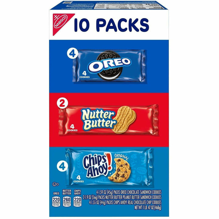 Image of Mondelez 07836 Cookie Packs, Assorted, 1 Box