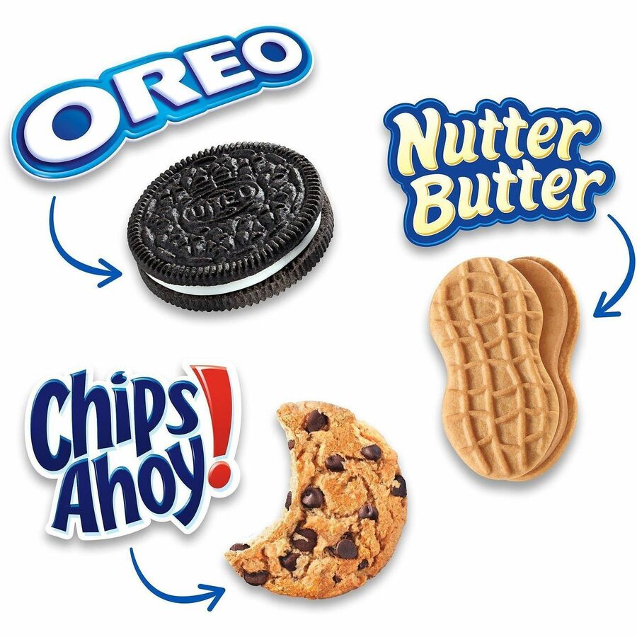 Image of Mondelez 07836 Cookie Packs, Assorted, 1 Box