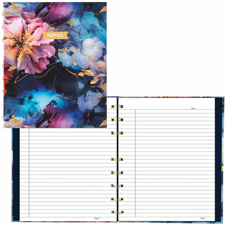 Image of Blueline A9C02 NotePro Notebook, Fashion Collection, 192 Pages, Midnight Floral
