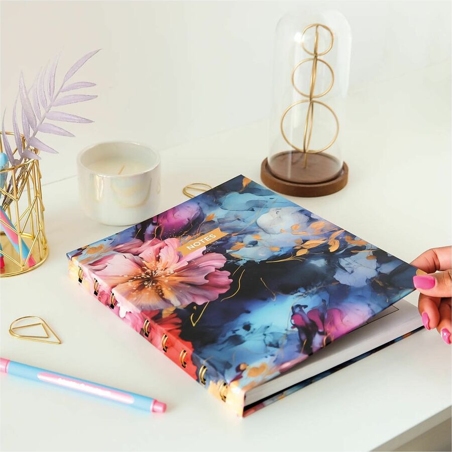 Image of Blueline A9C02 NotePro Notebook, Fashion Collection, 192 Pages, Midnight Floral