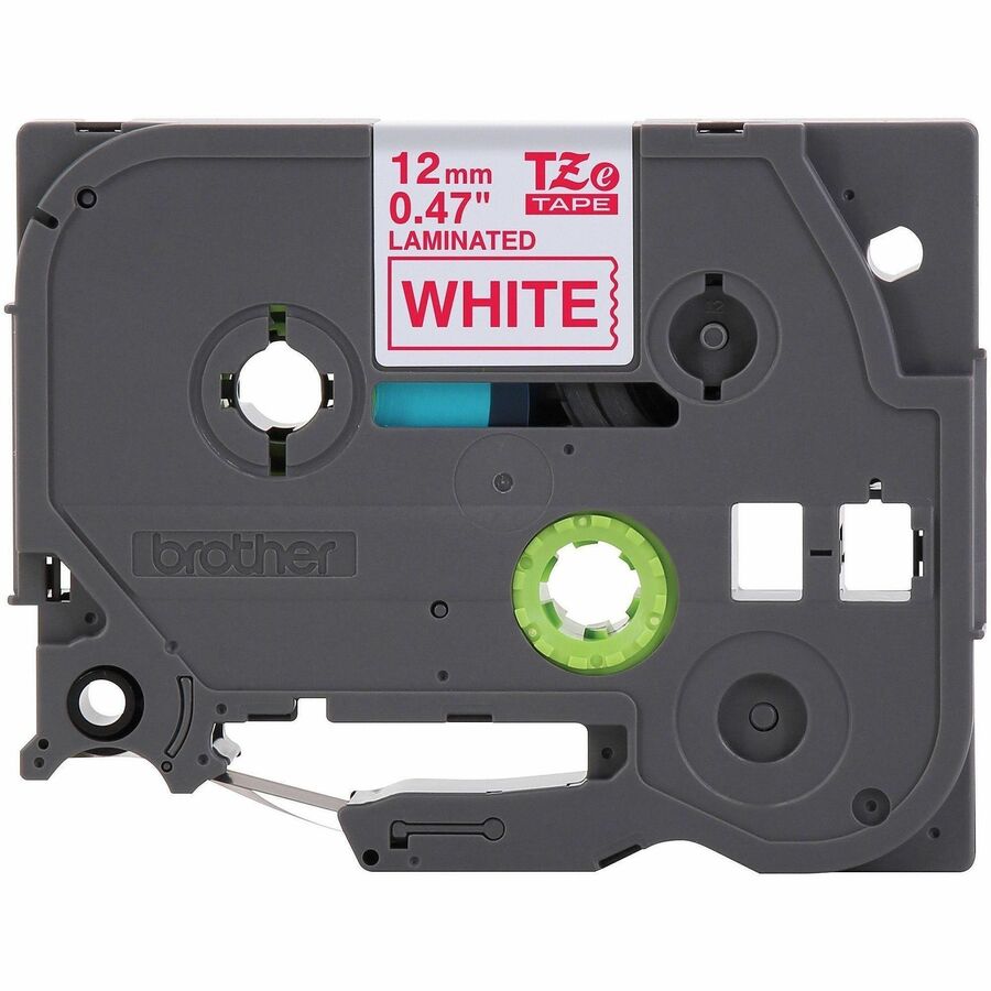 Image of P-touch TZE232G Genuine TZe232 RD on WHT Label Tape, Laminated, 12mmX8m