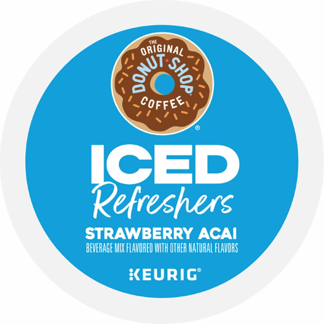 Image of The Original Donut Shop® 0237CT Iced Refreshers, Strawberry Acai, 20/Box, 4 / Carton