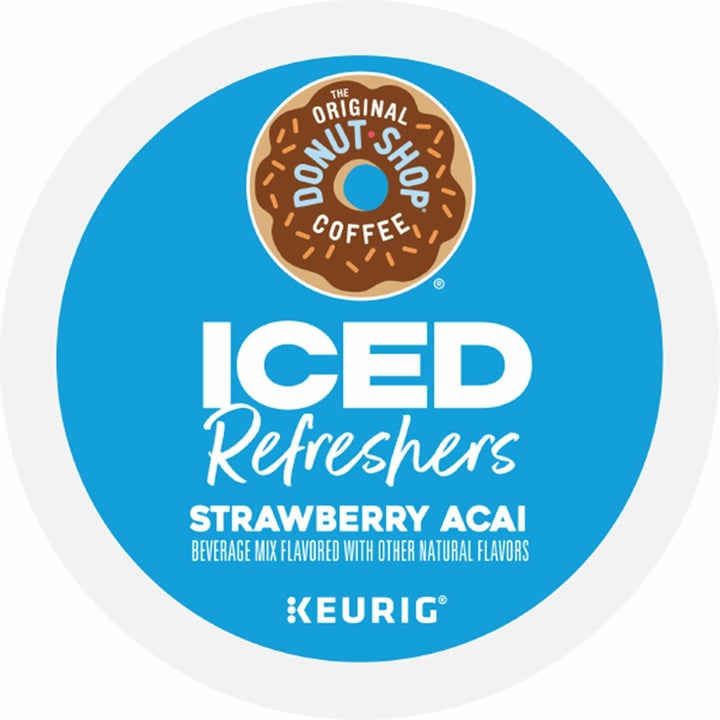 Image of The Original Donut Shop® 0237CT Iced Refreshers, Strawberry Acai, 20/Box, 4 / Carton