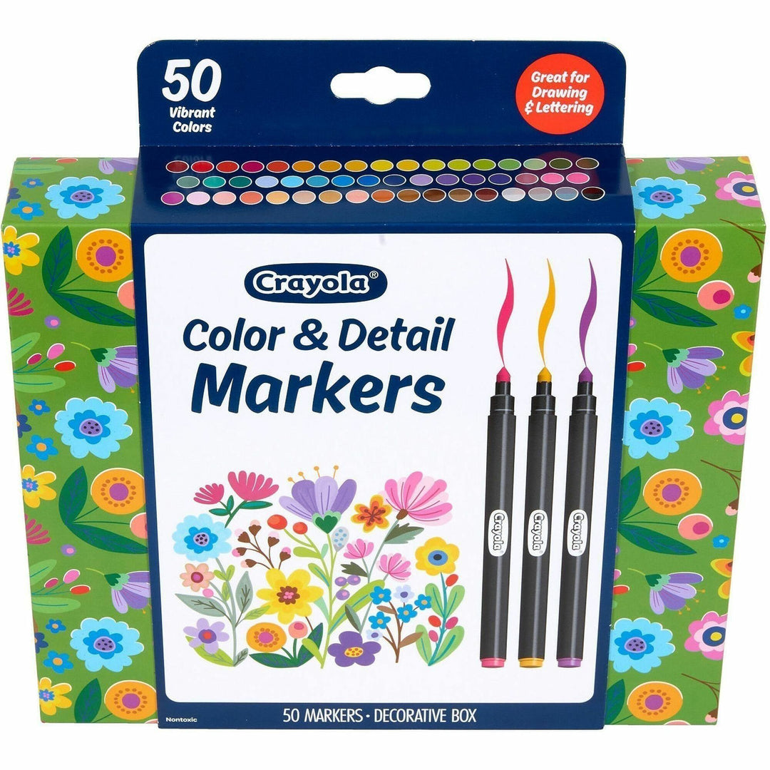 Image of Crayola 586751 Color & Detail Marker Set, Multi Ink, 50 / Pack