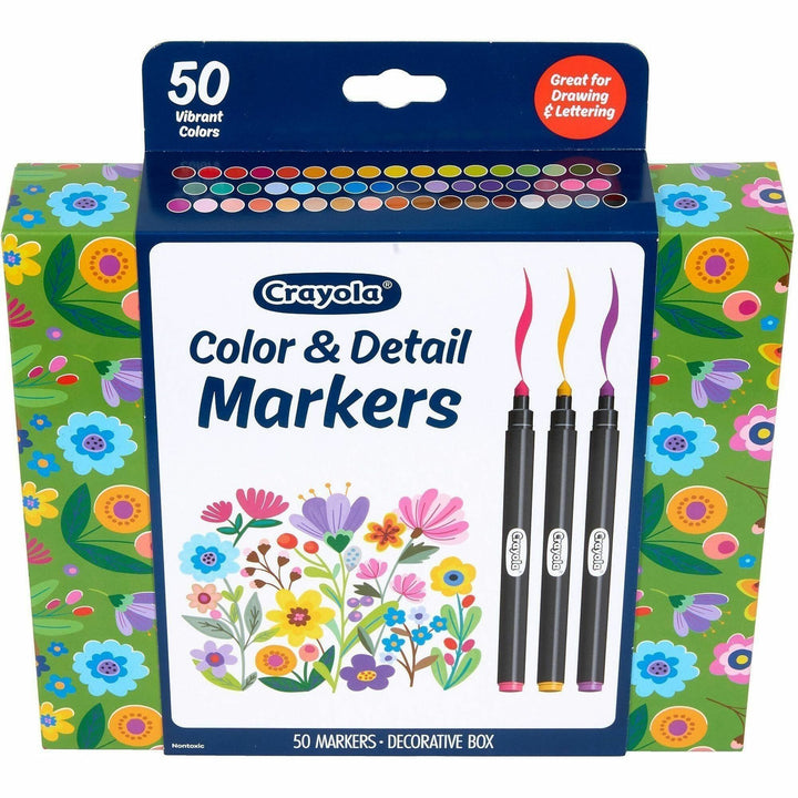 Image of Crayola 586751 Color & Detail Marker Set, Multi Ink, 50 / Pack