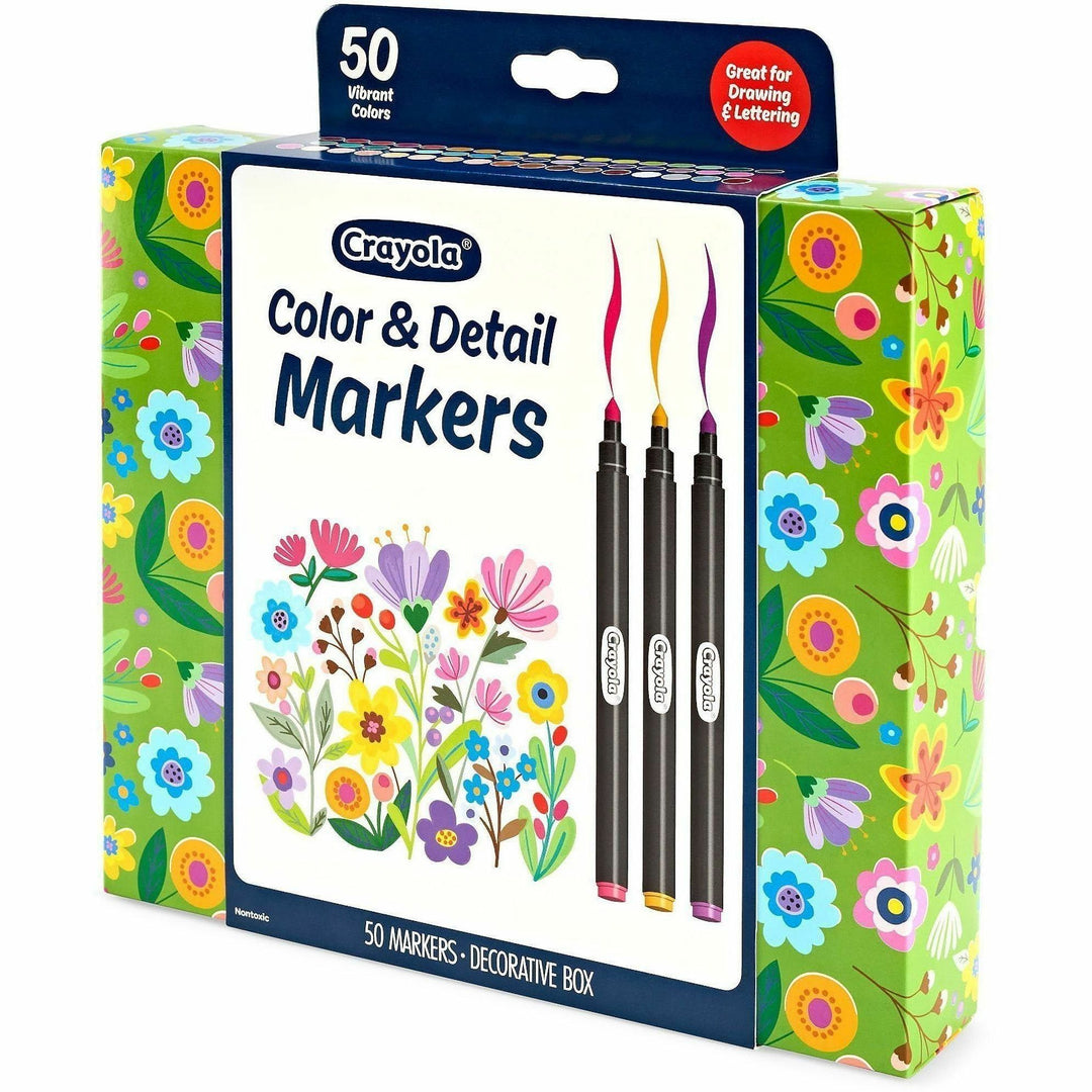 Image of Crayola 586751 Color & Detail Marker Set, Multi Ink, 50 / Pack