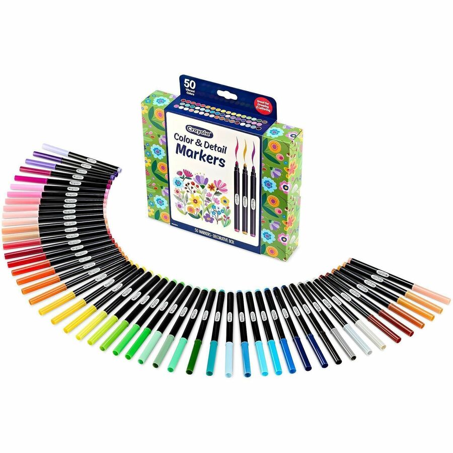 Image of Crayola 586751 Color & Detail Marker Set, Multi Ink, 50 / Pack