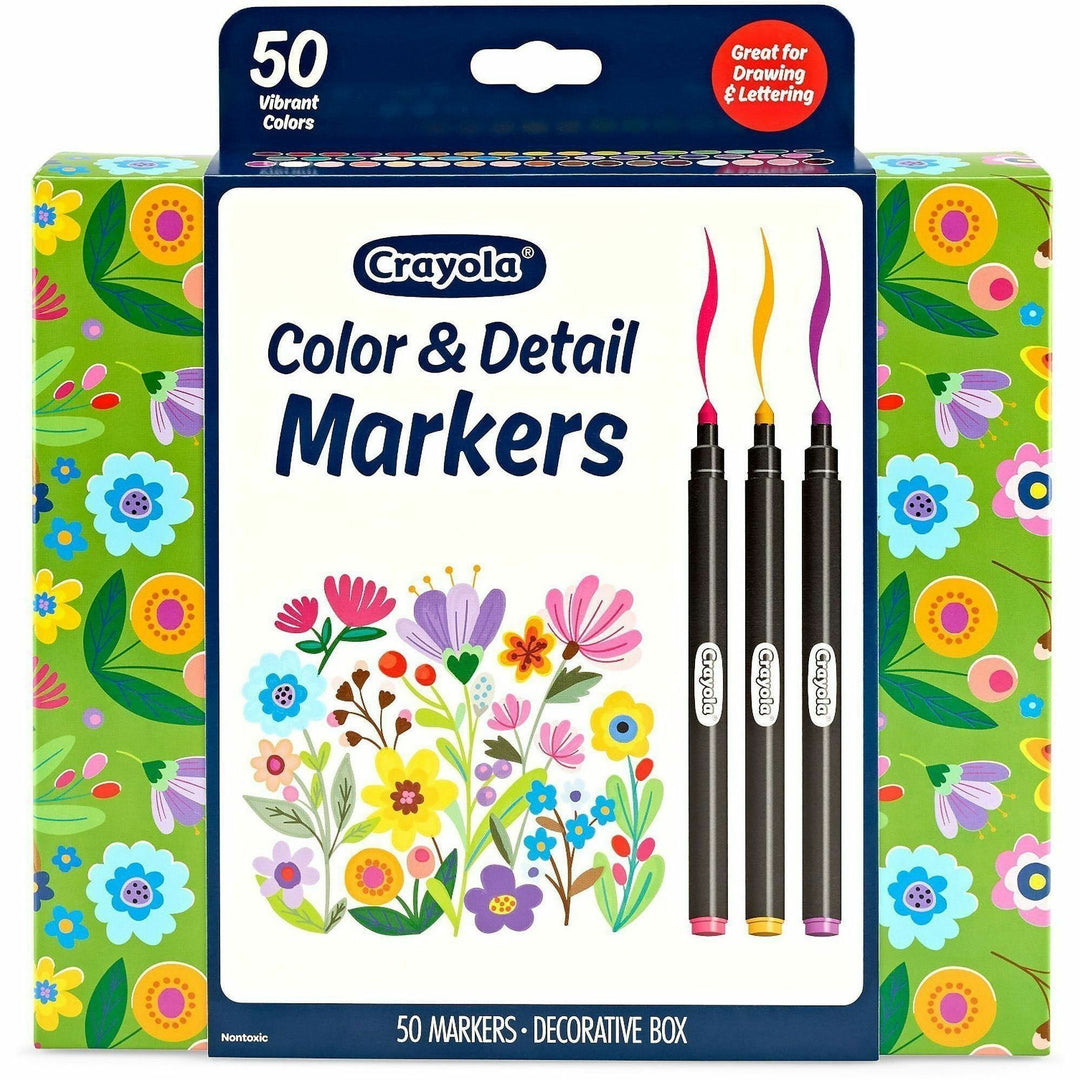 Image of Crayola 586751 Color & Detail Marker Set, Multi Ink, 50 / Pack