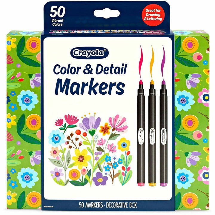 Image of Crayola 586751 Color & Detail Marker Set, Multi Ink, 50 / Pack
