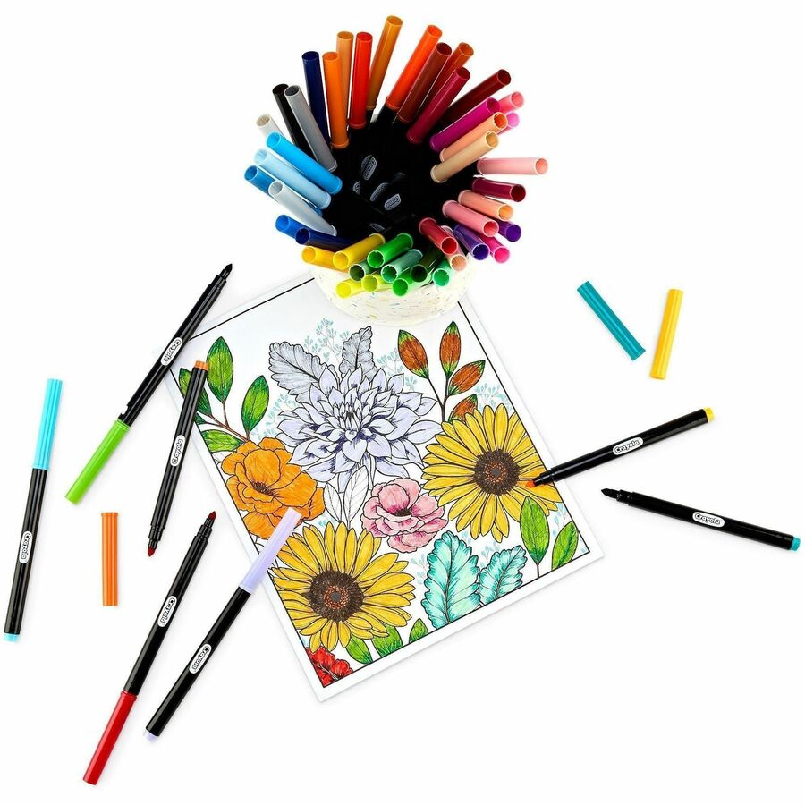 Image of Crayola 586751 Color & Detail Marker Set, Multi Ink, 50 / Pack