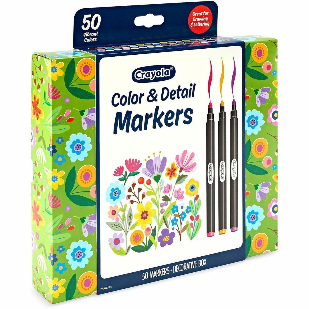 Image of Crayola 586751 Color & Detail Marker Set, Multi Ink, 50 / Pack