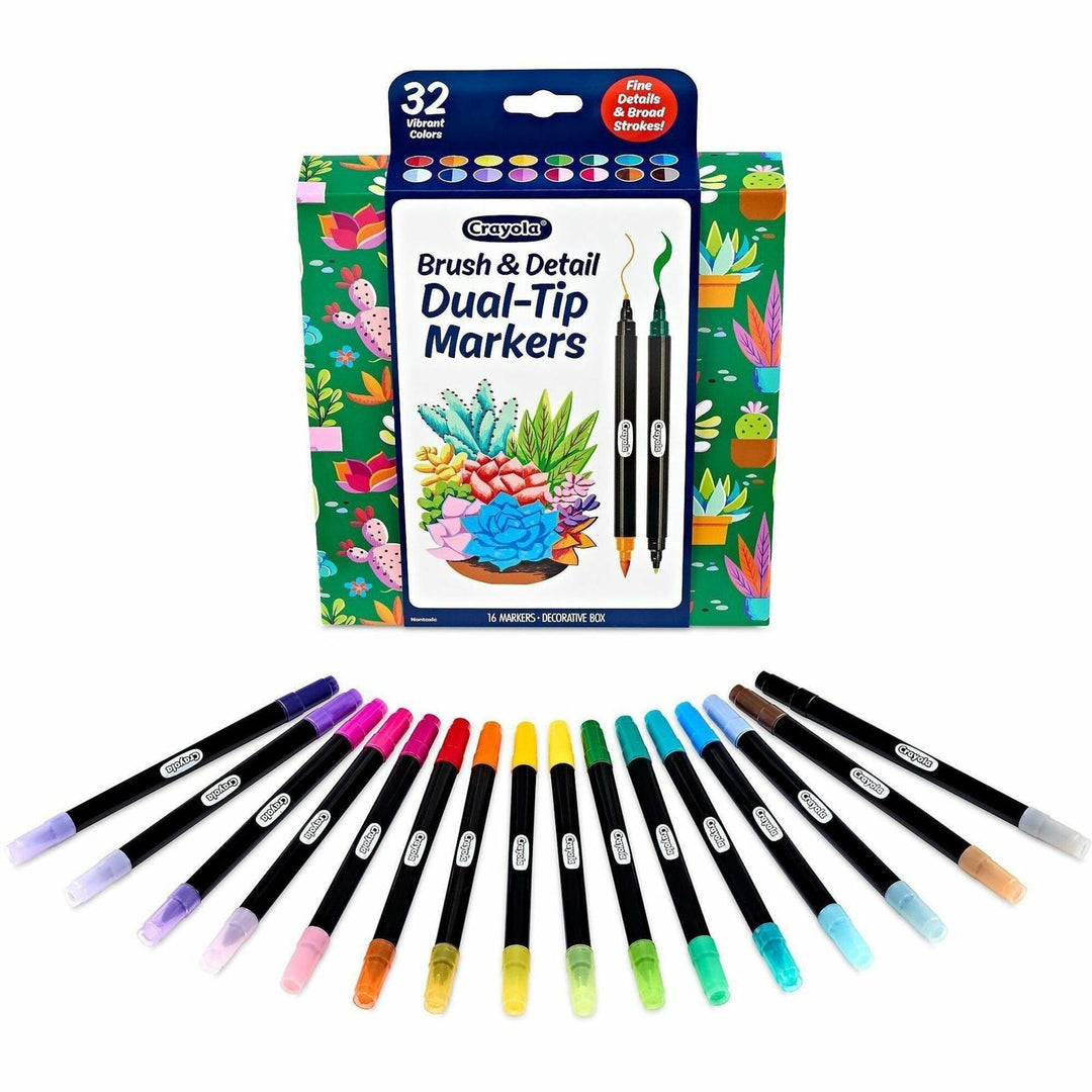 Image of Crayola 586755 Dual-Ended Markers, Multi Ink, Water Based, 16 / Pack
