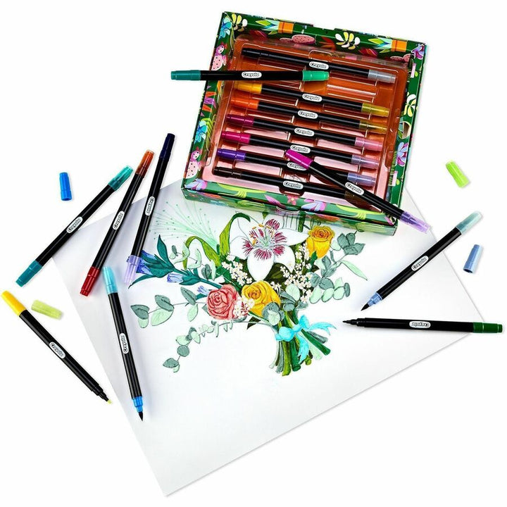 Image of Crayola 586755 Dual-Ended Markers, Multi Ink, Water Based, 16 / Pack