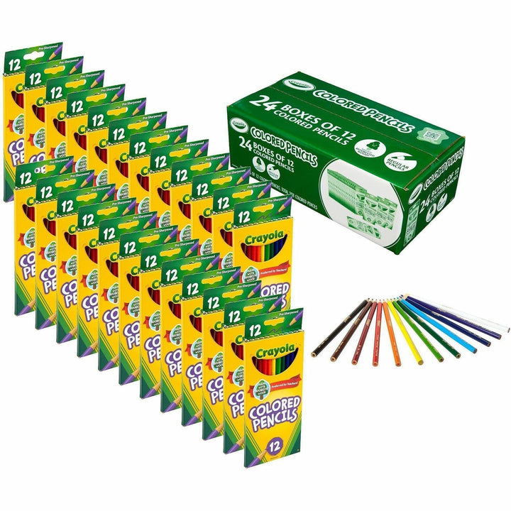 Image of Crayola 682133 Bulk Colored Pencils, Multi Lead, 24 / Box