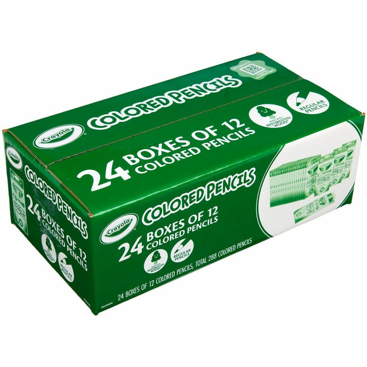 Image of Crayola 682133 Bulk Colored Pencils, Multi Lead, 24 / Box