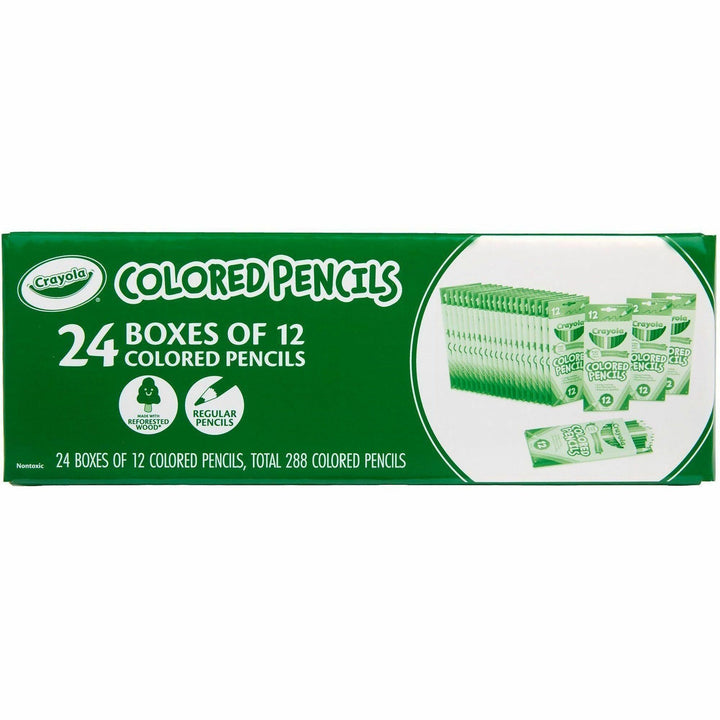 Image of Crayola 682133 Bulk Colored Pencils, Multi Lead, 24 / Box
