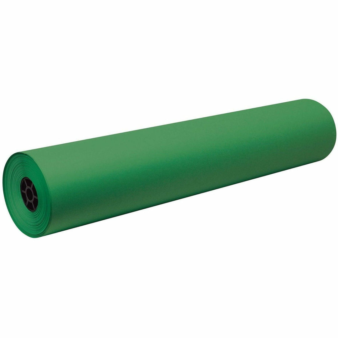 Image of Decorol P101202 Flame-Retardant Art Roll, Art, Classroom, Office, 36" x 1000 ft x 7.2" Diameter, Festive Green, Paper, 1 Roll