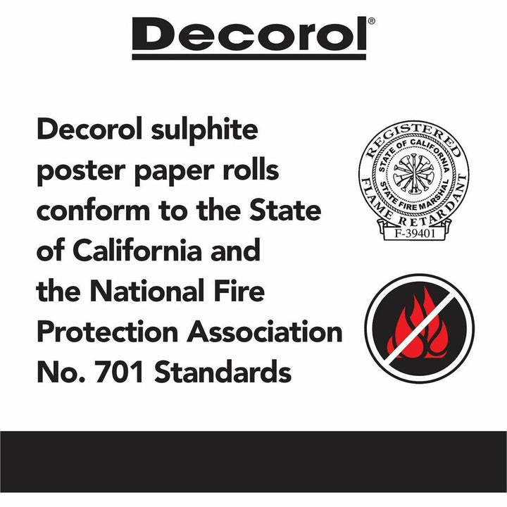 Image of Decorol P101202 Flame-Retardant Art Roll, Art, Classroom, Office, 36" x 1000 ft x 7.2" Diameter, Festive Green, Paper, 1 Roll