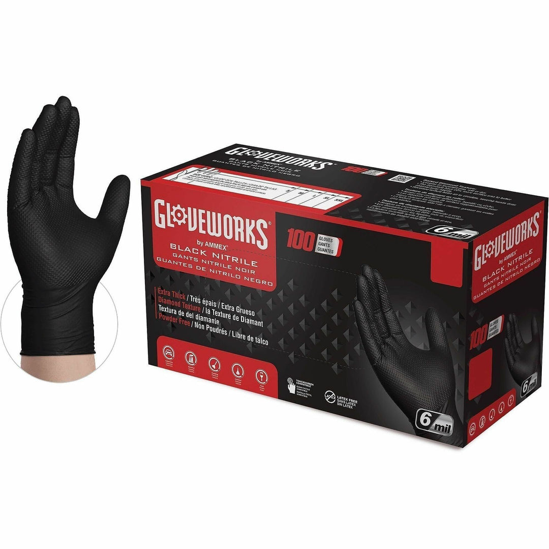 Image of Gloveworks GWBN46100 Powder-Free Industrial RDT Nitrile Gloves