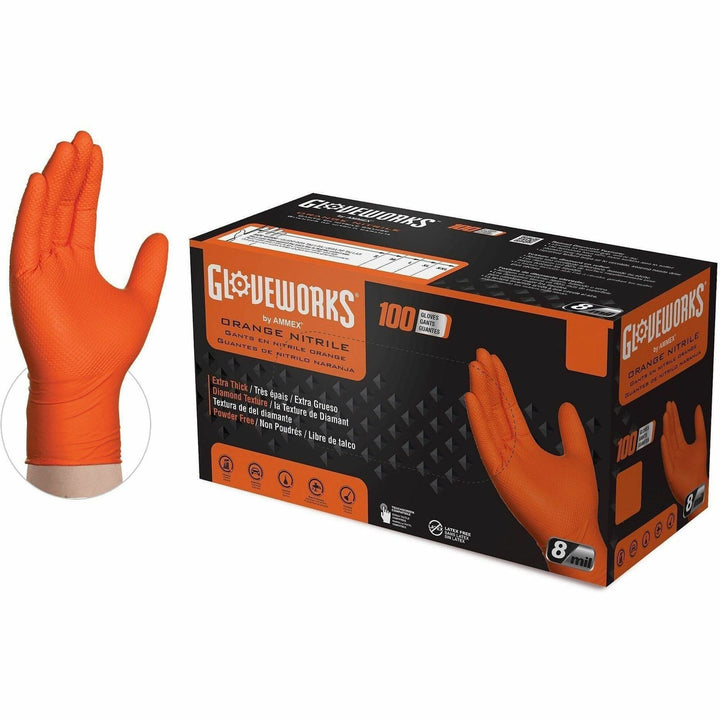 Image of Gloveworks GWON42100 Industrial RDT Powder-Free Nitrile Gloves