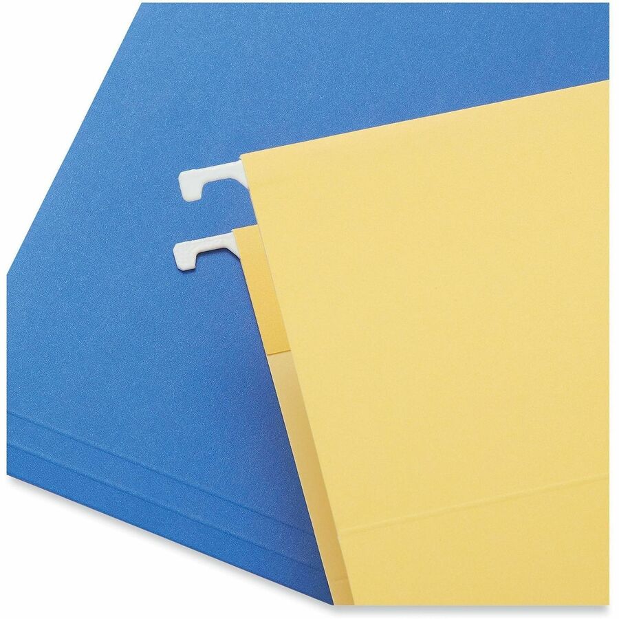 Image of Universal UNV34112 Hanging Folder, 1" Expansion, Assorted Tab Position, 11 pt., Stock, Assorted, 10% Recycled, 25 / Box
