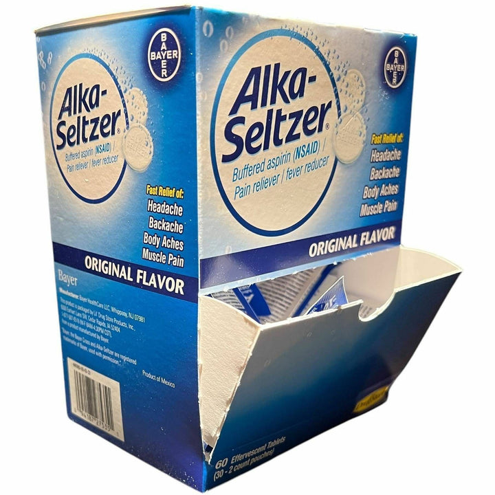 Image of Lil' Drug Store 64038 Alka-Seltzer Tablets, For Heartburn, Acid Indigestion, Sour Stomach, Pain, Headache, 30 / Box