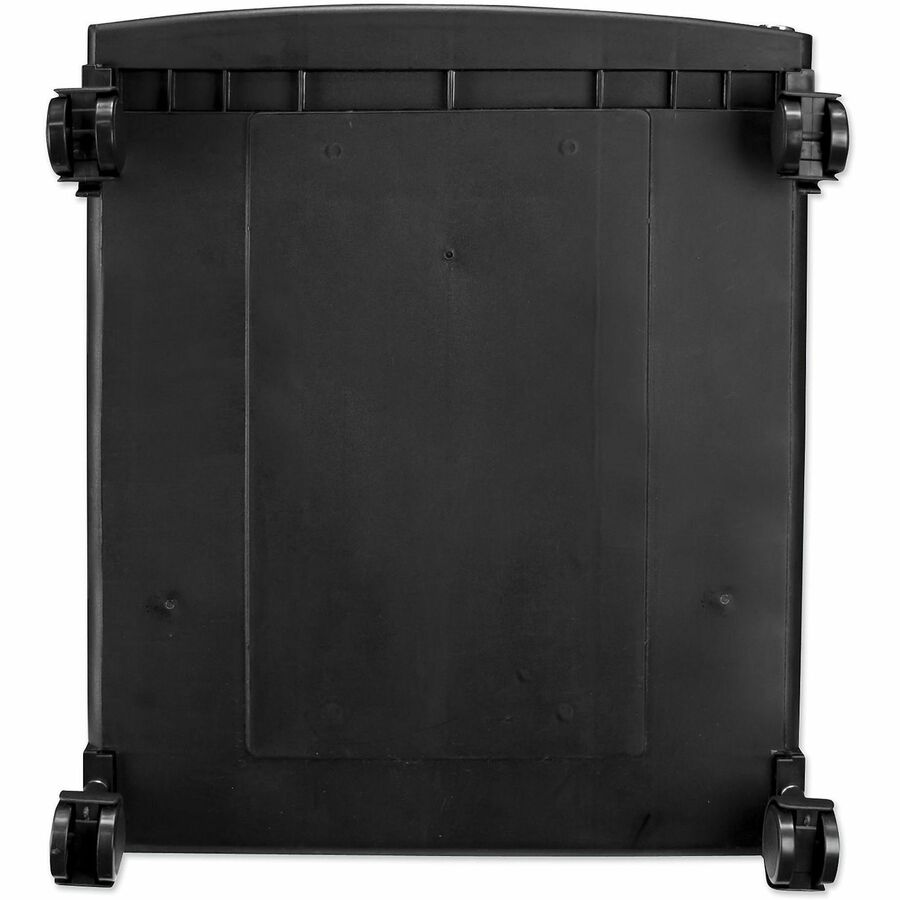 Image of Storex Two-Drawer Mobile Filing Cabinet, 2 Legal/letter-Size File Drawers, Black, 14.75" X 18.25" X 26"
