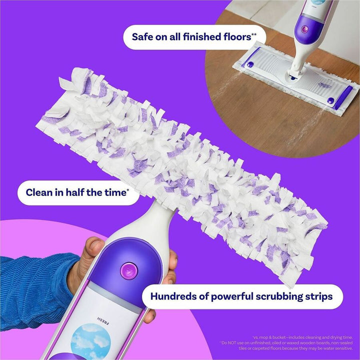 Image of Swiffer 12868 Powermop Mopping Pads, Purple, 11 / Box