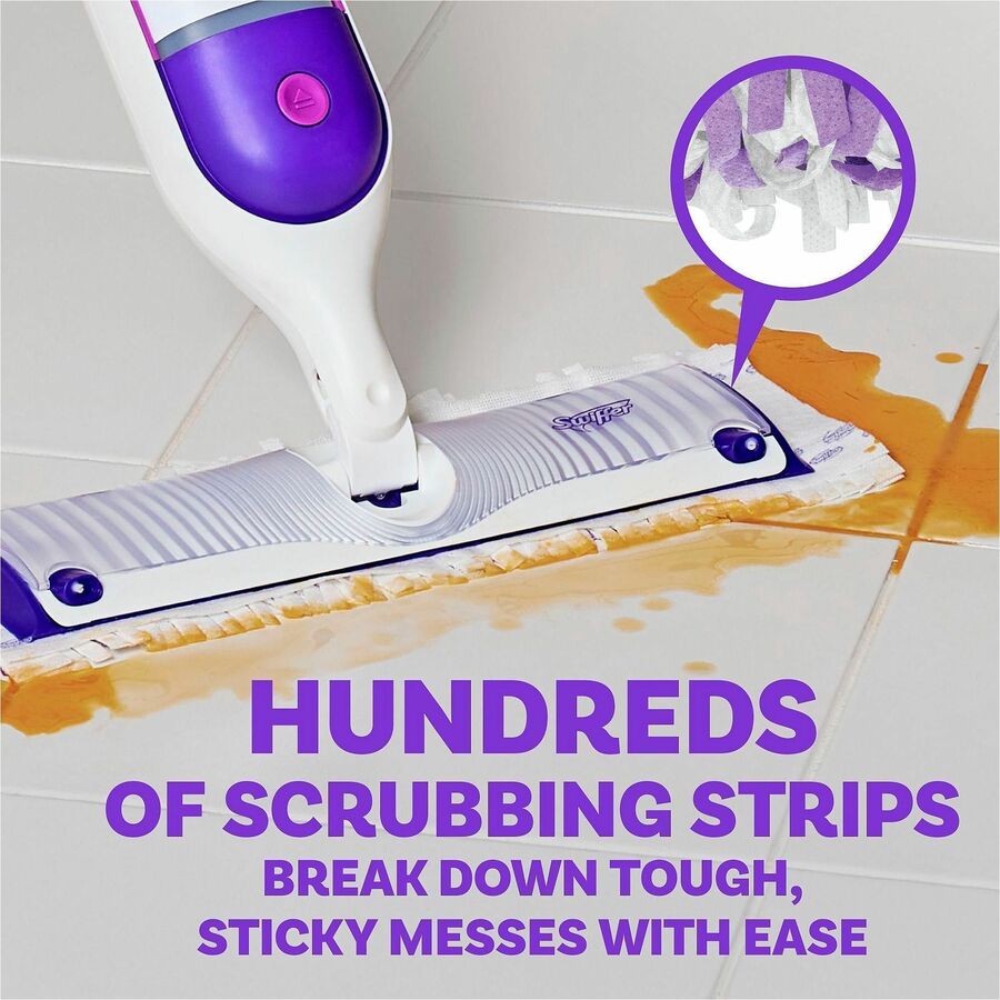Image of Swiffer 12868 Powermop Mopping Pads, Purple, 11 / Box