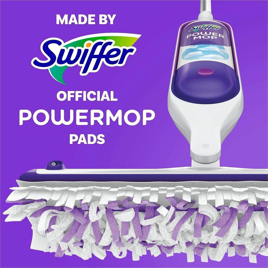 Image of Swiffer 12868 Powermop Mopping Pads, Purple, 11 / Box