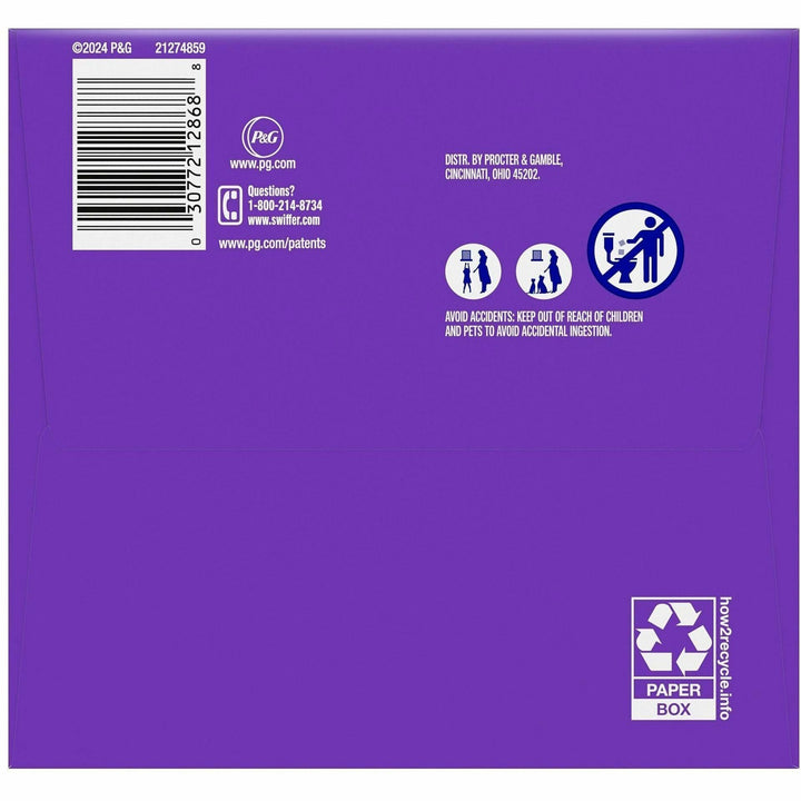 Image of Swiffer 12868 Powermop Mopping Pads, Purple, 11 / Box