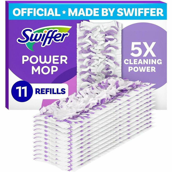 Image of Swiffer 12868 Powermop Mopping Pads, Purple, 11 / Box