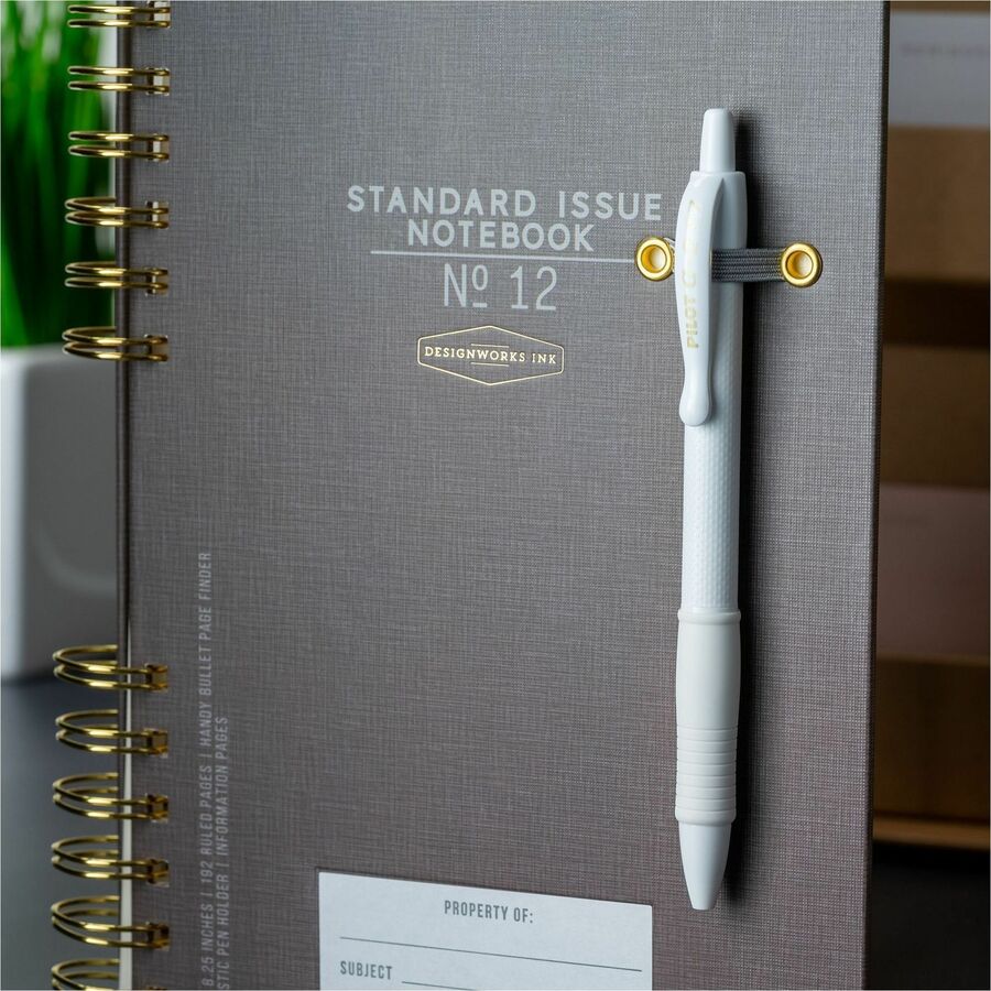 Image of Pilot® G2 Edge Premium Gel Roller Pen, Retractable, Fine 0.7 mm, Black Ink, White Barrel, 36/Pack