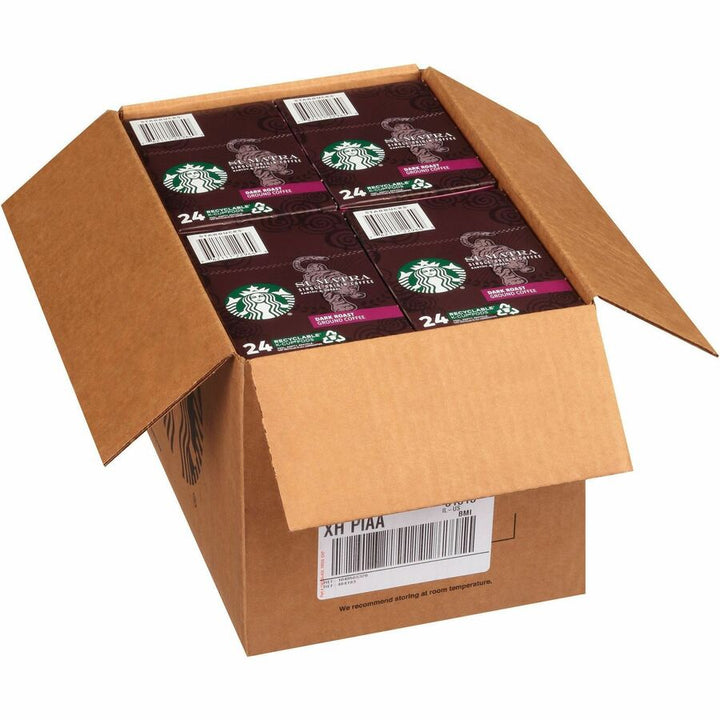 Image of Starbucks 91281CT Sumatra Blend Coffee, Dark, 24 K-Cup, K-Cup, Sumatra Blend, 4 / Carton