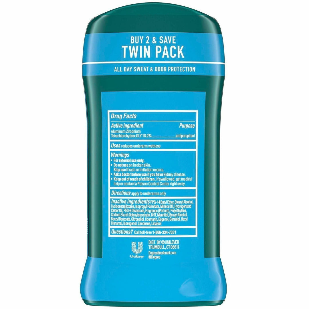 Image of Degree 02670 Men Cool Rush Antiper. & Deodorant, Arctic, 2 Day, 2 / Pack