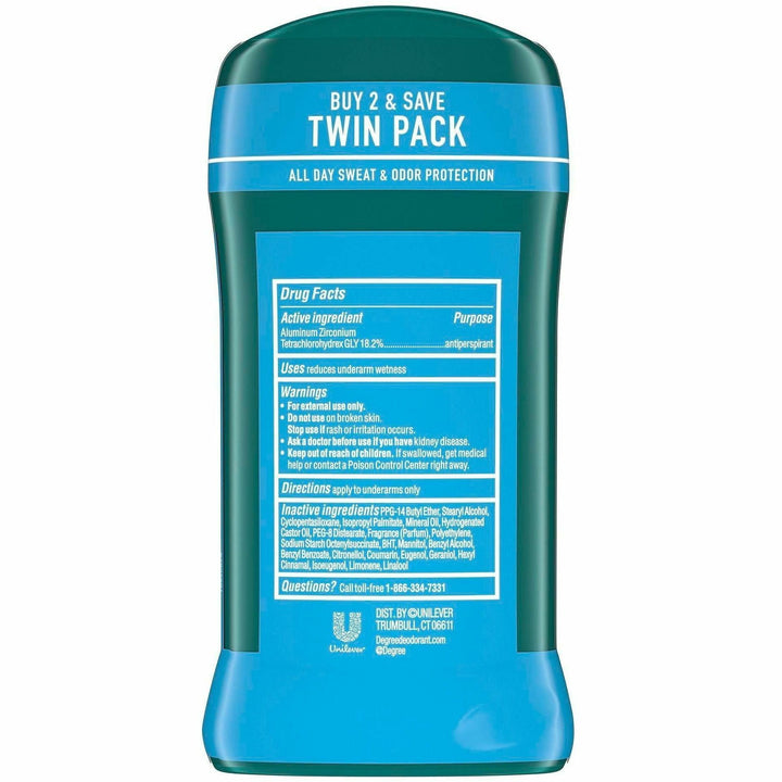 Image of Degree 02670 Men Cool Rush Antiper. & Deodorant, Arctic, 2 Day, 2 / Pack