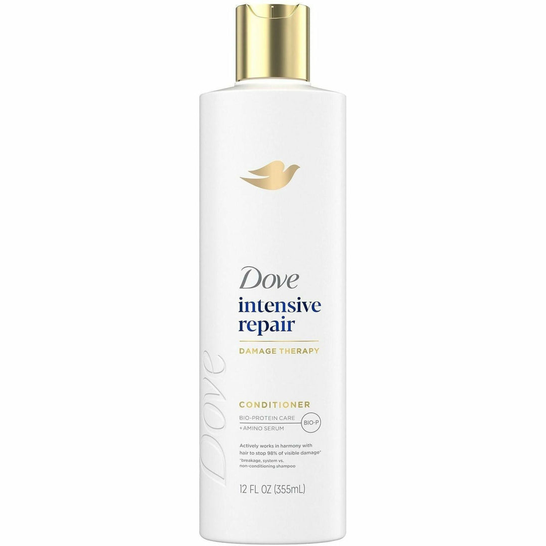 Image of Dove 03305 Intensive Repair Hair Conditioner, 12 fl oz (354.9 mL), Bottle Dispenser, Hair, White, Moisturizing, 1 Each