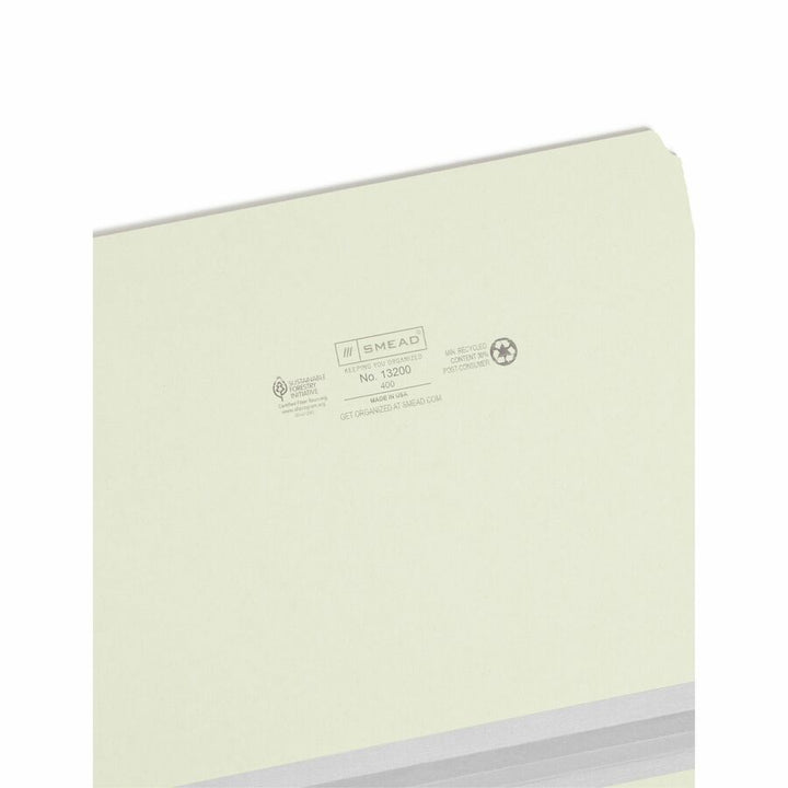 Image of Smead Tab Folders,1"Exp,Straight Cut,9-1/2"H,Letter,25/BX,Gray GN
